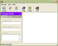 Package Manager pred instalac balcku