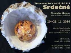Pozvánka na výstavu - Srdečně, 10.-25. 11. 2014